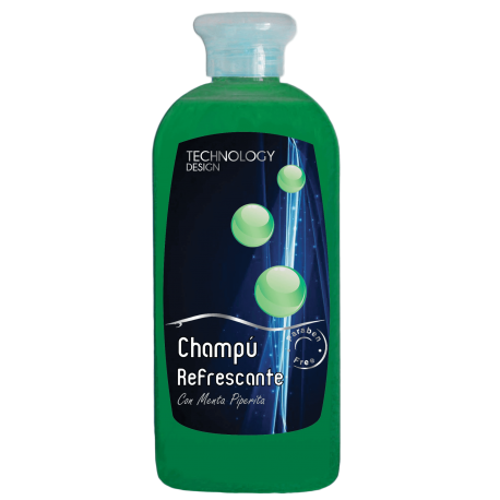 Champú refrescante 250 ml con menta piperita sin parabenos