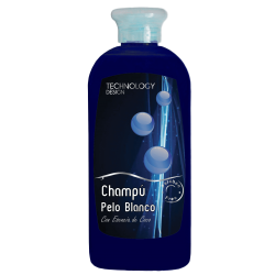 Champú pelo blanco 250 ml Esencia de coco sin parabenos